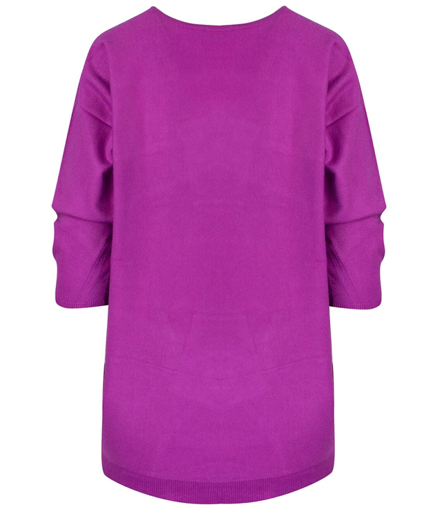 Classic, warm women's V-neck sweater ROSALIA