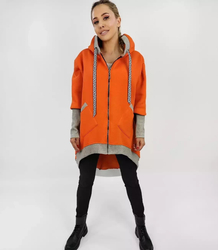 Warm oversized sweatshirt PARKA sweatshirt hoodie