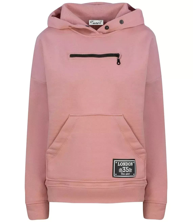 Short unisex sweatshirt cotton zip BASIC