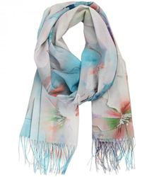 Stylish shawl scarf floral pattern Elegant 180x70 cm