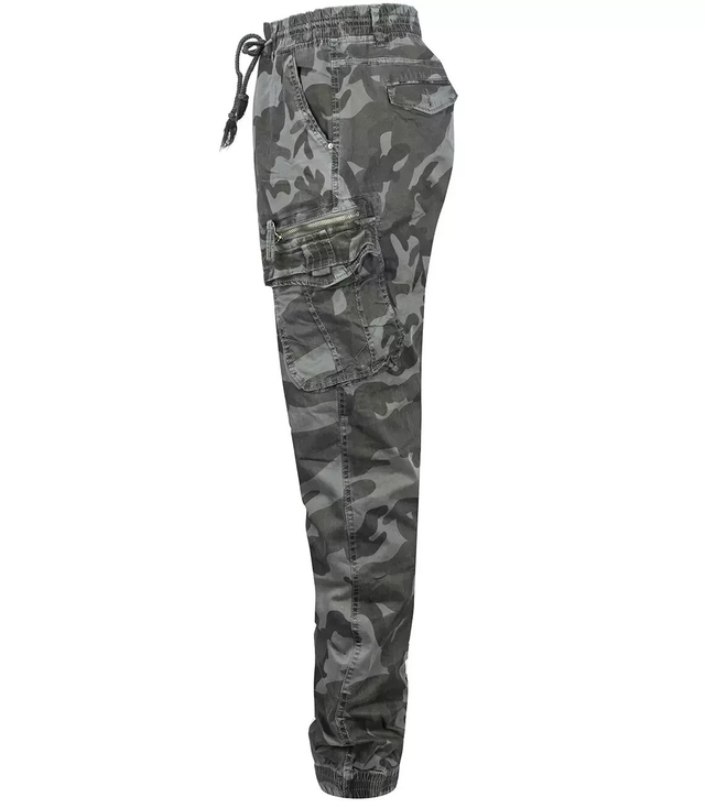 Men's denim cargo pants CAMO joggers