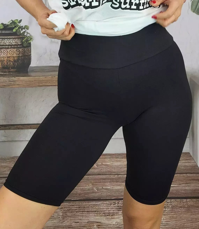 Women's short KARO seamless cycling leggings