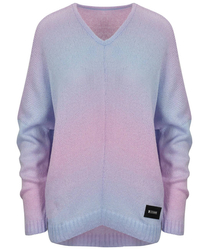 Warm women's oversize sweater beautiful OMBRE