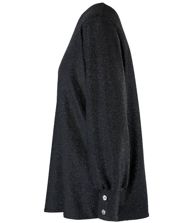 Elegant blouse with glitter, Glitter Plus Size MIRIAM