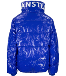 Słodka pikowana kurtka krótka błysk bomber