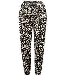 Women's velour pants animal print panther spots HELENA