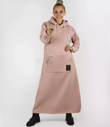 Long sweatshirt oversized tracksuit dress