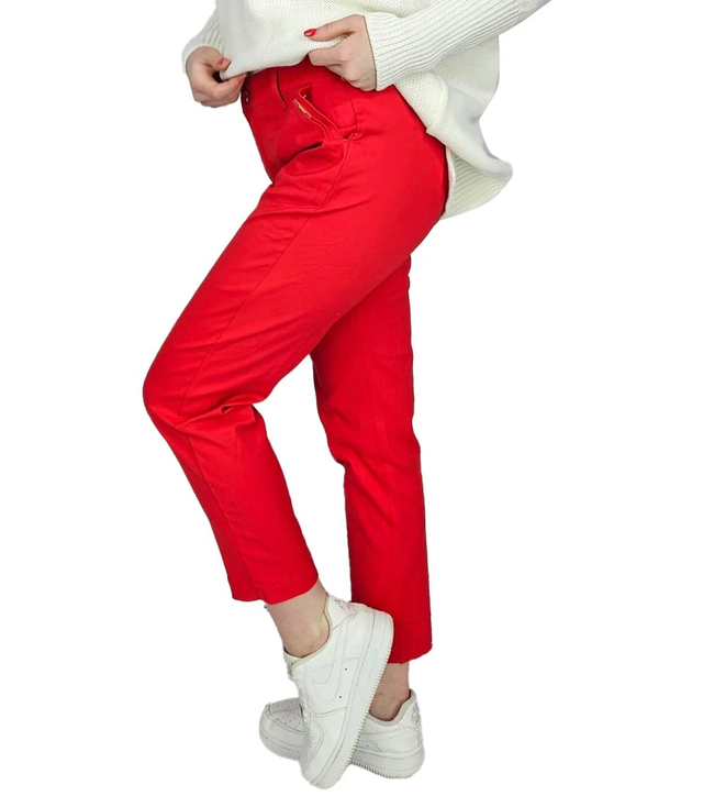 Women's elegant colorful cigarette pants VALERIA