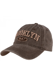 Cotton vintage destroyed adjustable unisex embroidered baseball cap BROOKLYN