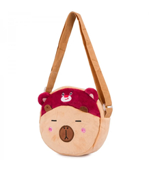 Children's round teddy bear plush bag