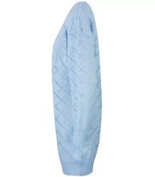 Długi ciepły kardigan ażurowy IZABELLA