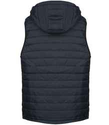 Short sleeveless smooth men's quilted vest