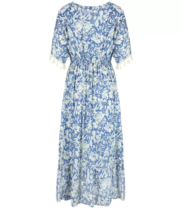 Long boho patterned maxi dress DALIA
