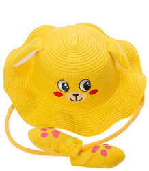 Children's hat with a dog's face and lifting ears