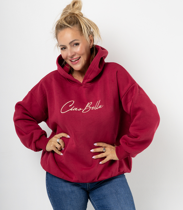 Women's warm hoodie CIAO BELLA