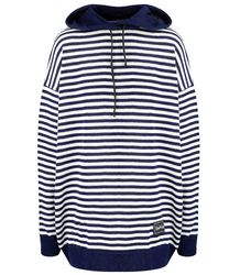 Women's striped sweater with hood warm loose MIRIAM