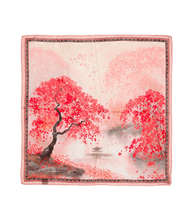 Elegant women's scarf with an insane 70x70 pattern