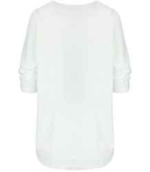 Classic warm women's heart sweater ROSALIA