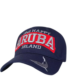 Baseball cap decorated with ARUBA lettering