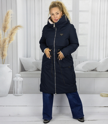 Women's long jacket double-sided coat MONIKA