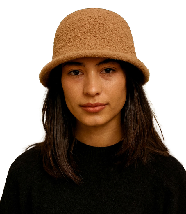 Women's hat made of soft teddy fabric