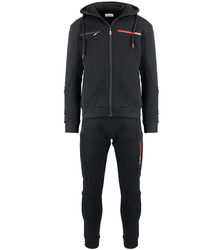 Men's tracksuit set with a zip-up sweatshirt and trousers