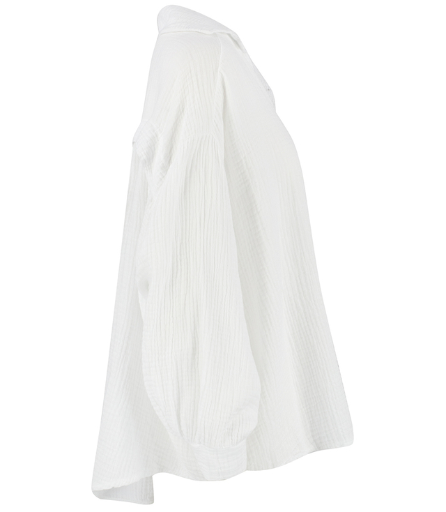 LAMBADA loose oversize short muslin shirt