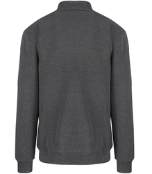 Men's warm, thick zipped sweatshirt with a stand-up collar