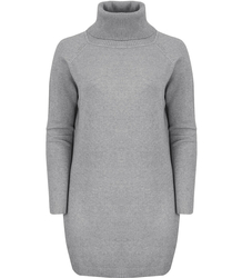 Luźna Sukienka dzianinowa Golf WEŁNA +SIZE