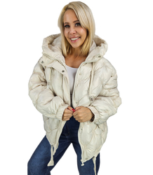 Women's quilted insulated transitional jacket with hood JULIET