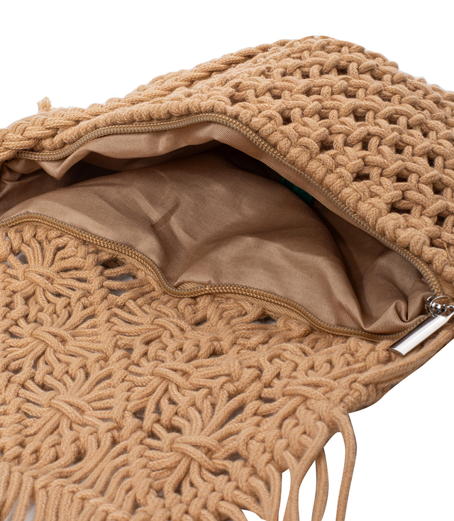 Summer small macramé boho shoulder bag 