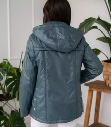 Women's transitional spring hooded jacket LUIZA