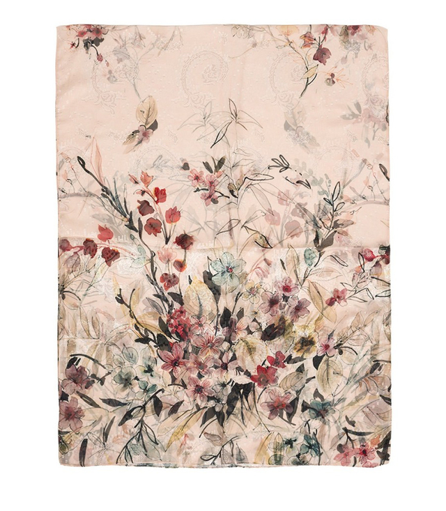 Damski wzorzysty szal w kwiatki 70x180