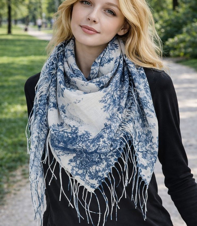 Sling with stylish spring pattern 100x100