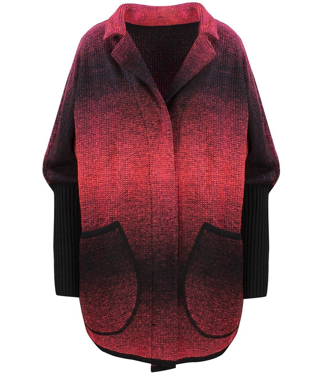 Ciepły płaszczyk kurtka OMBRE sweter