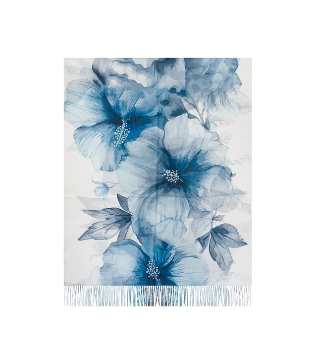 Women's floral pattern scarf 180x70