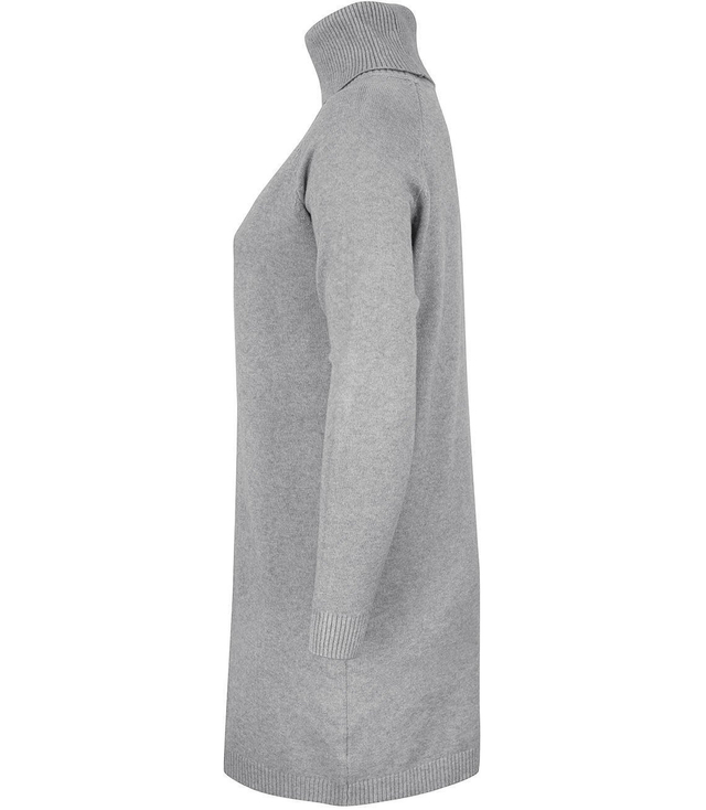 Luźna Sukienka dzianinowa Golf WEŁNA +SIZE