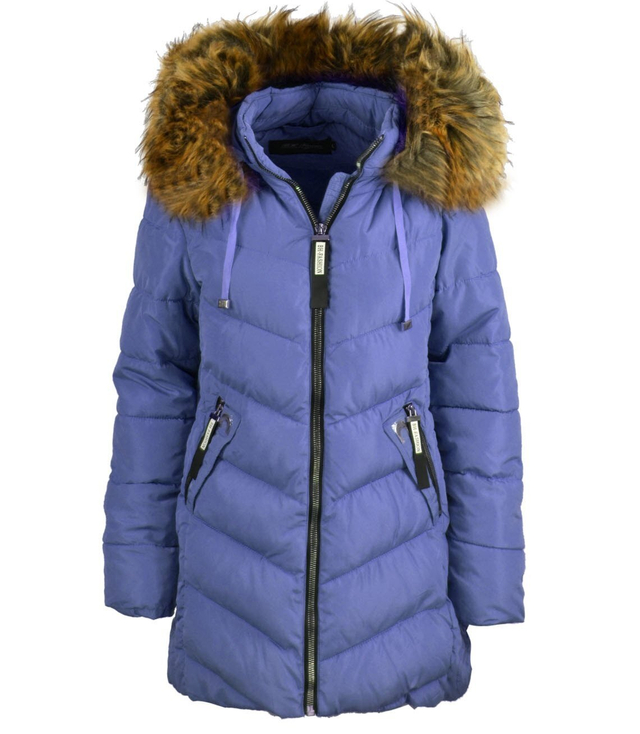 Fashionable longer women's winter jacket