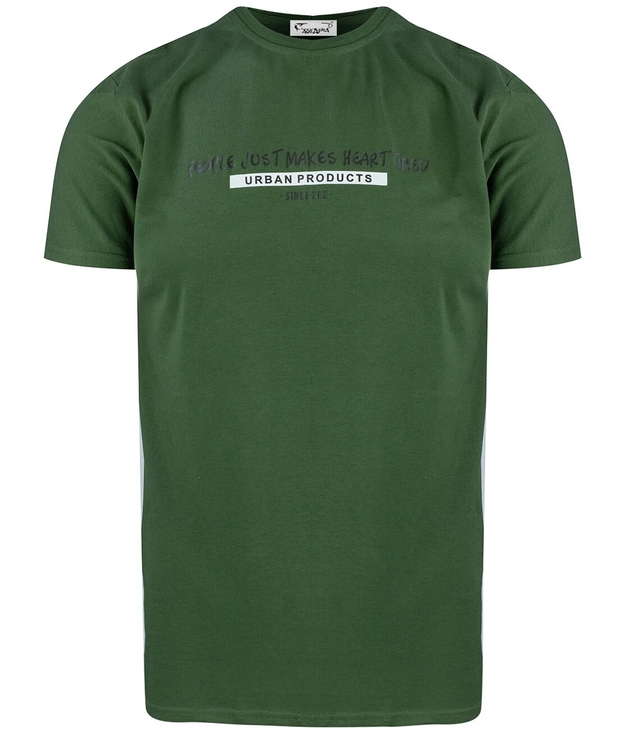 Męski t-shirt koszulka napis krótki rękaw