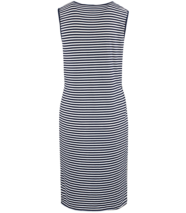 SUNNY nautical striped midi dress with a tie at the waist