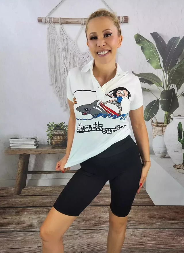 Women's short KARO seamless cycling leggings