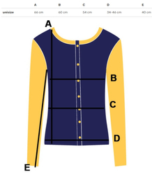 LINDA women's sweater with colorful twill stripes