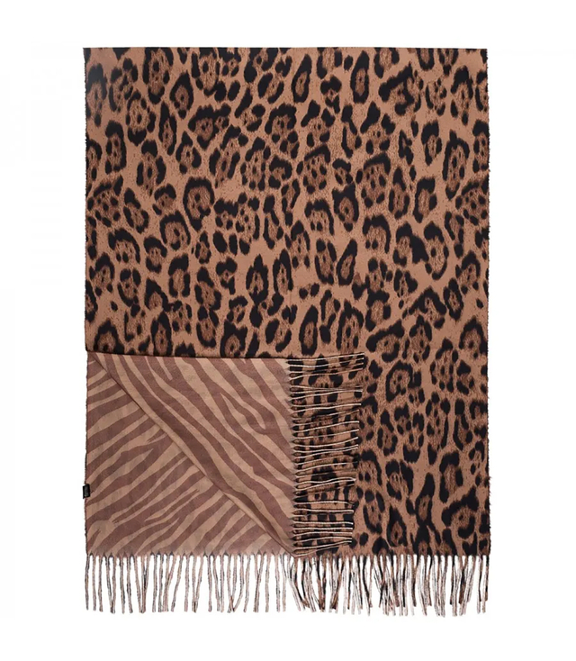 SAFARI panther and zebra scarf scarf