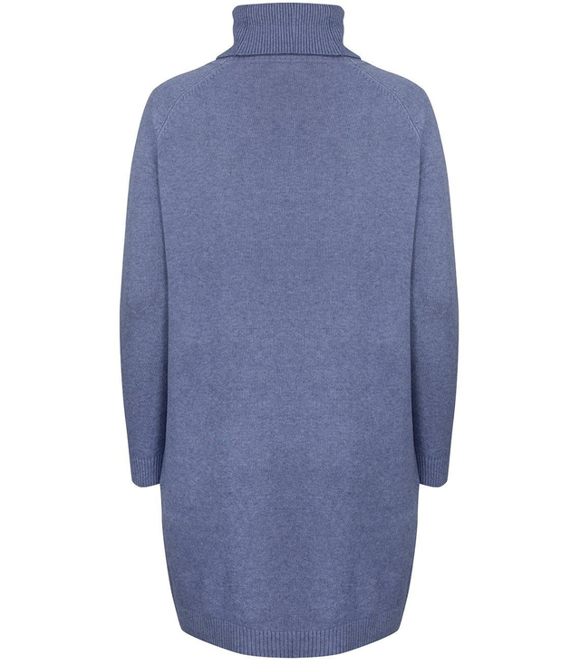 Luźna Sukienka dzianinowa Golf WEŁNA +SIZE