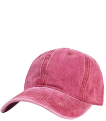 Unisex baseball cap unicolor destroyed