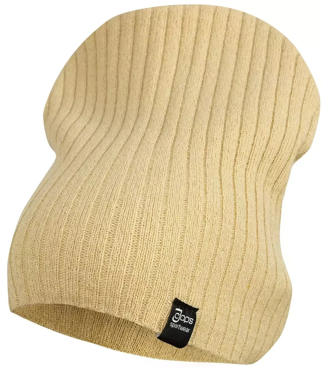 UNISEX ribbed knit beanie