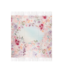 Women's scarf with floral pattern 100x100