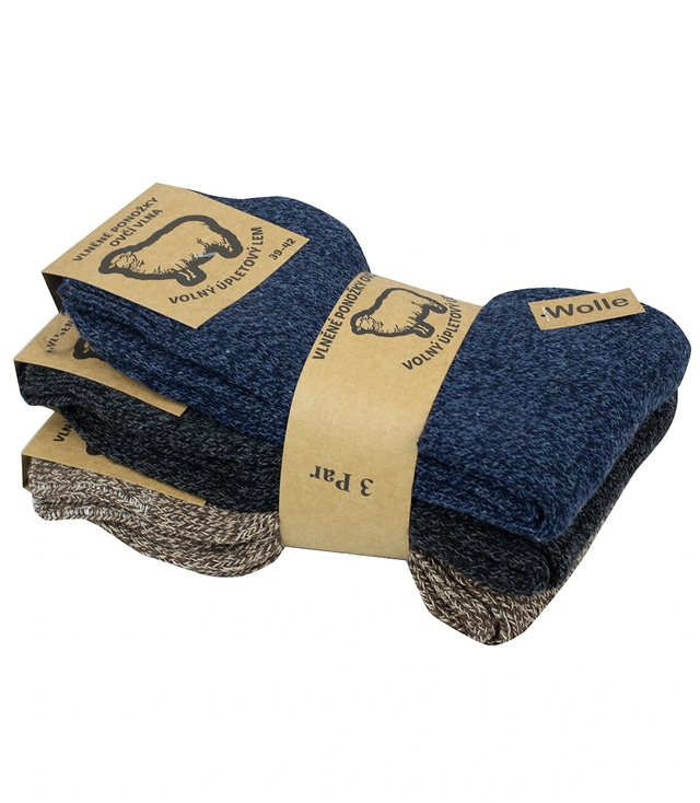 Warm socks, men's woolen socks, wool comfortable, 3-pack