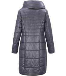 Long elegant quilted insulated coat for women AMELIA