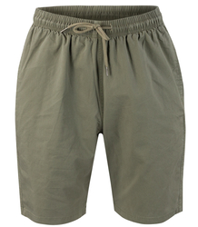 Men's single color cotton shorts with pockets